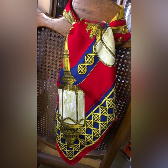 Hermès Hermes 90cm scarf Feux de Routes - Picture 7 of 11